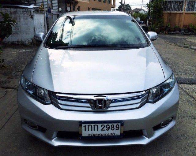 Honda Civic 2014 1.5 Hybrid Sedan ไฮบริด ไม่ติดแก๊ส เกียร์อัตโนมัติ บรอนซ์เงิน รูปที่ 2