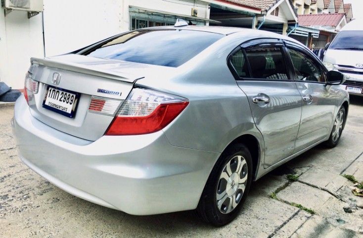 Honda Civic 2014 1.5 Hybrid Sedan ไฮบริด ไม่ติดแก๊ส เกียร์อัตโนมัติ บรอนซ์เงิน รูปที่ 4
