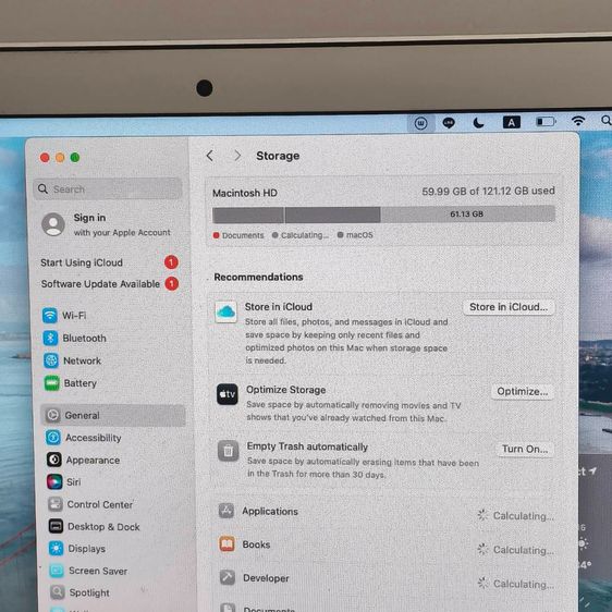 MacBook Air 13-inch 2017 i5 1.8GHz RAM 8GB SSD 128GB เครื่องบางเบา ใช้งานปกติ รูปที่ 12