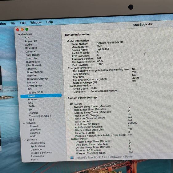 MacBook Air 13-inch 2017 i5 1.8GHz RAM 8GB SSD 128GB เครื่องบางเบา ใช้งานปกติ รูปที่ 10
