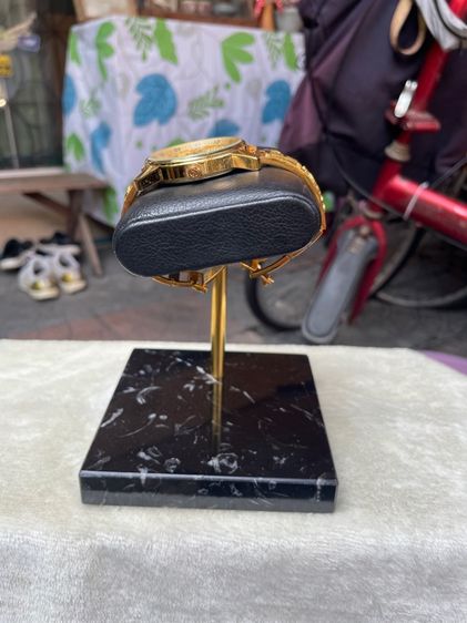 ที่วางโชว์(จัดเก็บ)นาฬิกา ที่วางหนังแท้ ฐานหินอ่อนสีดำ Black Marble Base Watch Stand รูปที่ 10