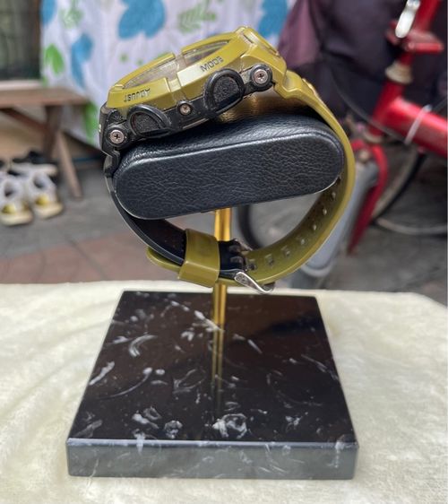 ที่วางโชว์(จัดเก็บ)นาฬิกา ที่วางหนังแท้ ฐานหินอ่อนสีดำ Black Marble Base Watch Stand รูปที่ 11