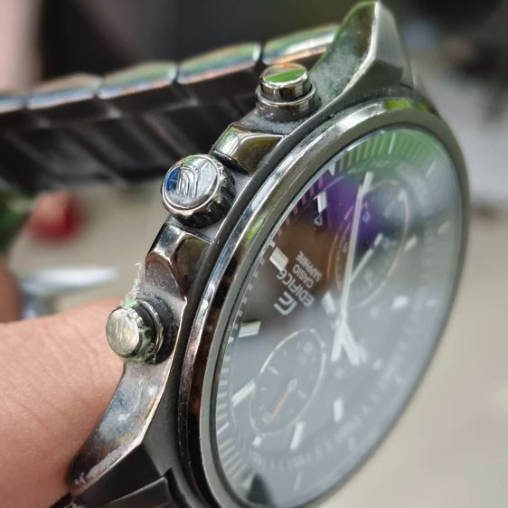 Casio Edifice Sapphire Chronograph สายสแตนเลส หน้าปัดดํา เท่ เรียบหรู ฟังก์ชันครบ รูปที่ 10