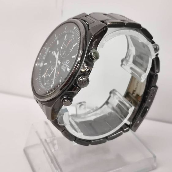 Casio Edifice Sapphire Chronograph สายสแตนเลส หน้าปัดดํา เท่ เรียบหรู ฟังก์ชันครบ รูปที่ 4