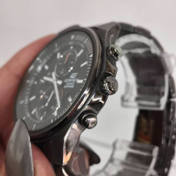 Casio Edifice Sapphire Chronograph สายสแตนเลส หน้าปัดดํา เท่ เรียบหรู ฟังก์ชันครบ รูปที่ 5