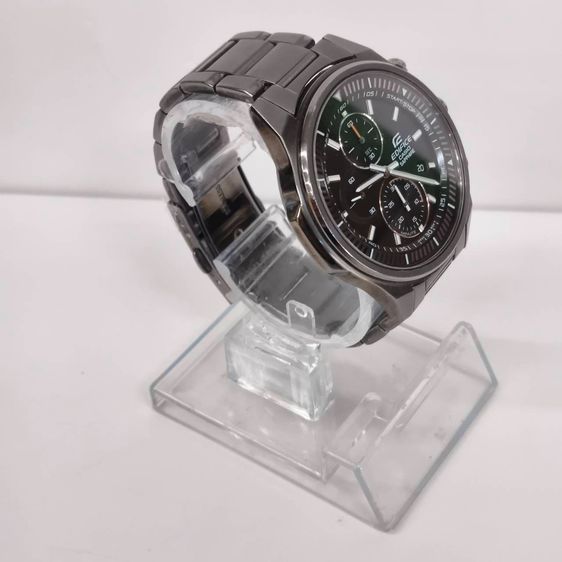 Casio Edifice Sapphire Chronograph สายสแตนเลส หน้าปัดดํา เท่ เรียบหรู ฟังก์ชันครบ รูปที่ 3