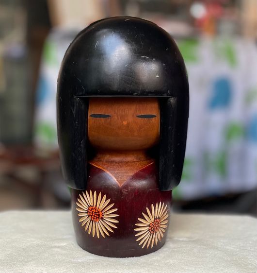 มือสอง Vintage Kokeshi Doll ตุ๊กตาไม้โคเคชิ ตุ๊กตาโคเคชิ (Kokeshi Doll) ตุ๊กตาญี่ปุ่นโบราณ รูปที่ 2