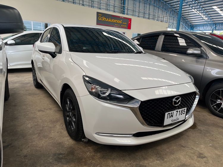 Mazda Mazda 2 2021 1.3 Skyactiv-G S Leather Sedan Sedan เบนซิน ไม่ติดแก๊ส เกียร์อัตโนมัติ ขาว รูปที่ 3