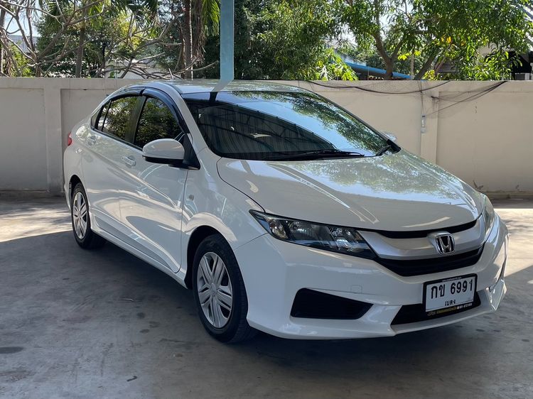 Honda City 2015 1.5 S i-VTEC Sedan เบนซิน ไม่ติดแก๊ส เกียร์อัตโนมัติ ขาว รูปที่ 3