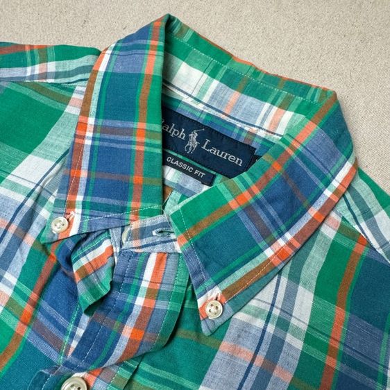 เสื้อเชิ้ต​ Polo RL by Ralph Lauren ผ้าลินิน ใหม่มาก​ Size M  รูปที่ 4