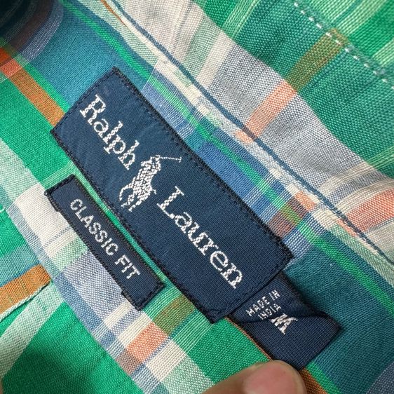 เสื้อเชิ้ต​ Polo RL by Ralph Lauren ผ้าลินิน ใหม่มาก​ Size M  รูปที่ 5