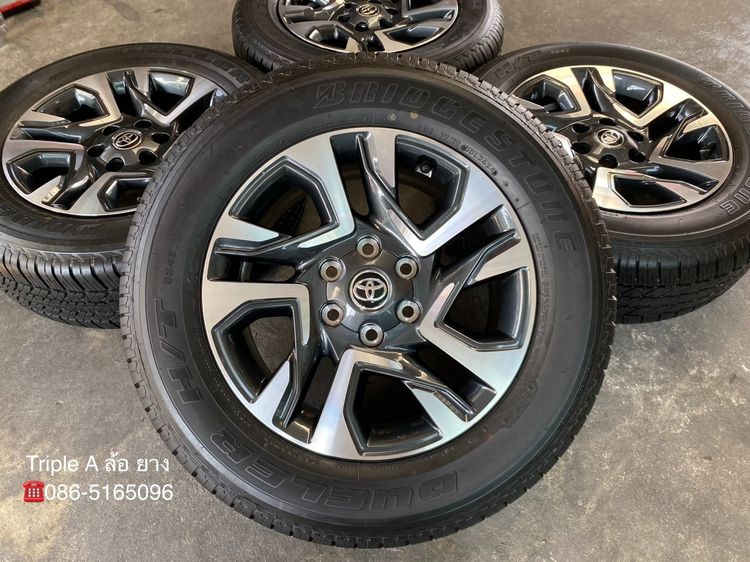 ✨ล้อแม็กพร้อมยางป้ายแดง✨Toyota Fortuner Leader ขอบ 18 เทาหน้าเงา💖สวยกริ๊บ💖 รูปที่ 2