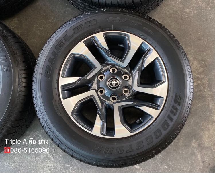 ✨ล้อแม็กพร้อมยางป้ายแดง✨Toyota Fortuner Leader ขอบ 18 เทาหน้าเงา💖สวยกริ๊บ💖 รูปที่ 3