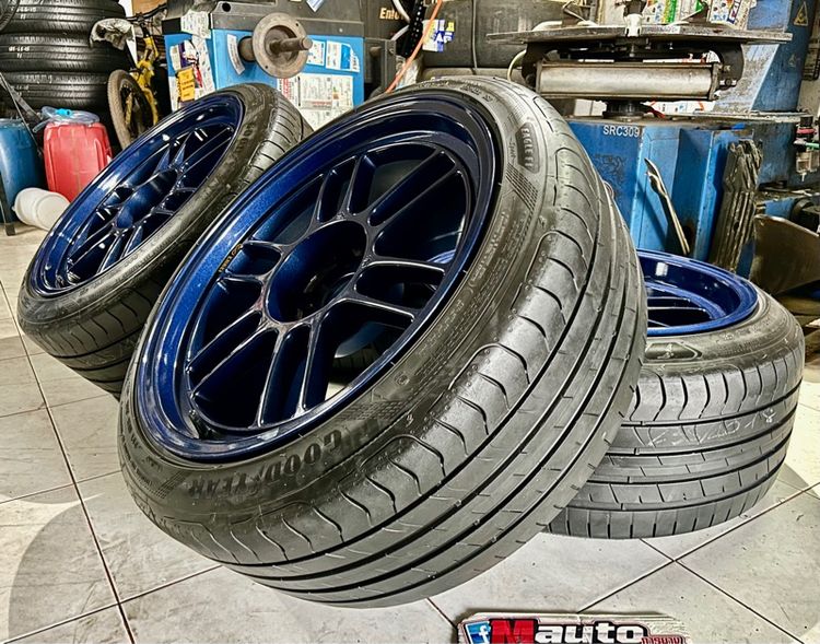 RPF 1 ขอบ18 5รู114 พร้อมยางGOODYEAR 235 40 18 เก๋งใส่สวย กระบะใส่หล่อ
