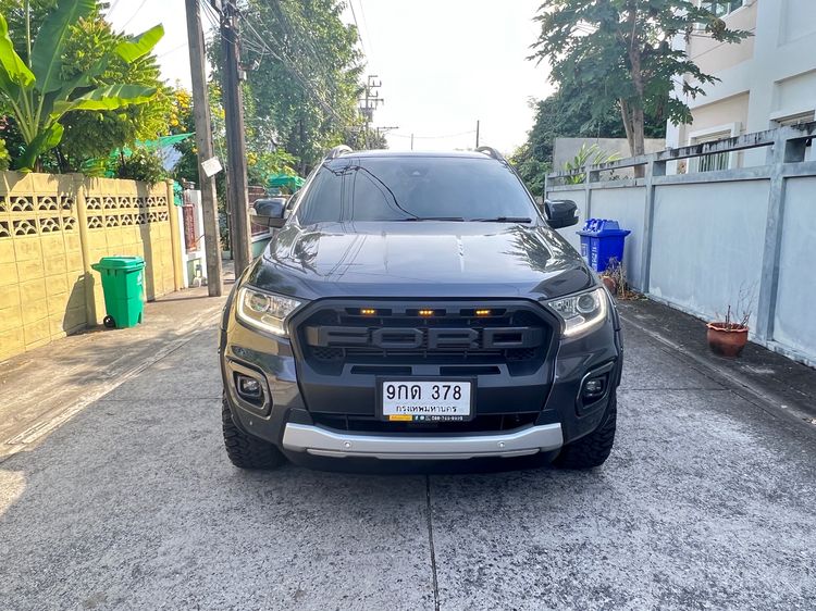 Ford Ranger 2019 2.0 Bi-Turbo 4WD Wildtrak Pickup ดีเซล ไม่ติดแก๊ส เกียร์อัตโนมัติ เทา รูปที่ 3