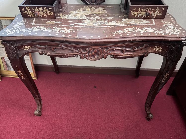 โต๊ะเครื่องแป้งฝังมุกโบราณ รูปที่ 6