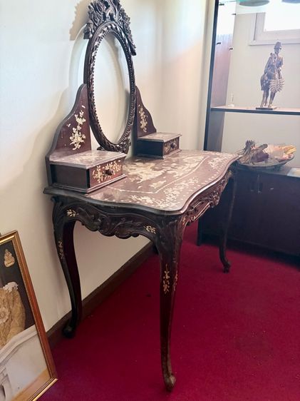 โต๊ะเครื่องแป้งฝังมุกโบราณ รูปที่ 3