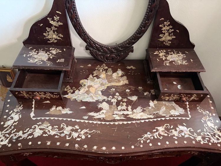 โต๊ะเครื่องแป้งฝังมุกโบราณ รูปที่ 5