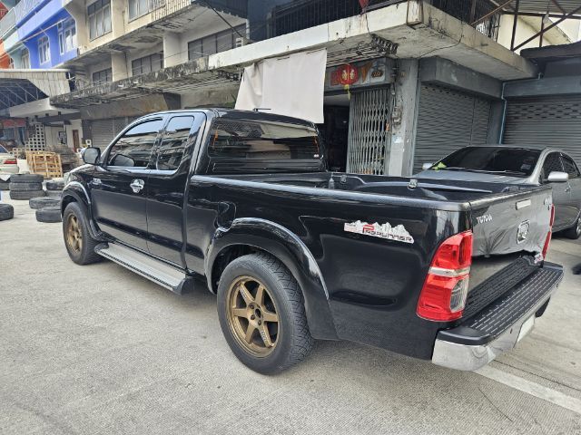 Toyota Hilux Vigo Champ 2013 Smart Cab 2.5 E VNT Prerunner Pickup ดีเซล เกียร์ธรรมดา ดำ รูปที่ 4