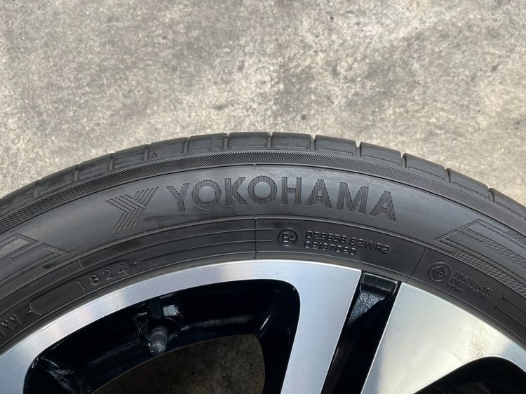 ✨ล้อแม็ก 5รู100✨Toyota Yaris Cross ขอบ 18 ดำหน้าเงา พร้อมยาง 215-55-18 Yokohama♨️ปี 24♨️ รูปที่ 6