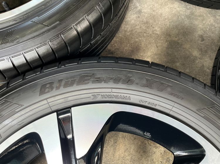 ✨ล้อแม็ก 5รู100✨Toyota Yaris Cross ขอบ 18 ดำหน้าเงา พร้อมยาง 215-55-18 Yokohama♨️ปี 24♨️ รูปที่ 7