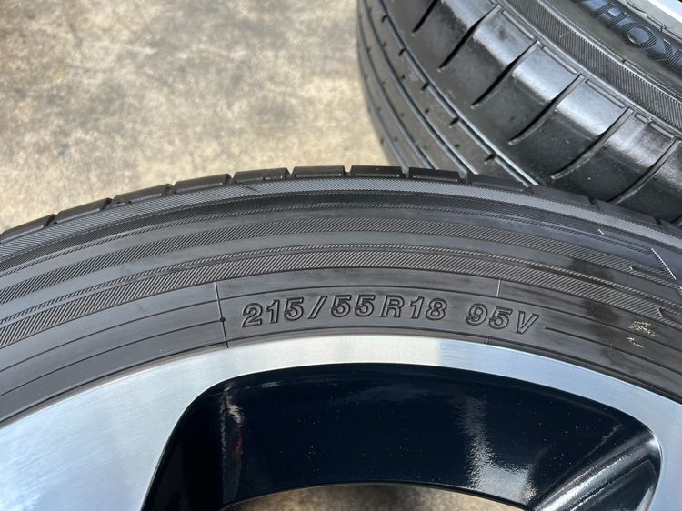 ✨ล้อแม็ก 5รู100✨Toyota Yaris Cross ขอบ 18 ดำหน้าเงา พร้อมยาง 215-55-18 Yokohama♨️ปี 24♨️ รูปที่ 8