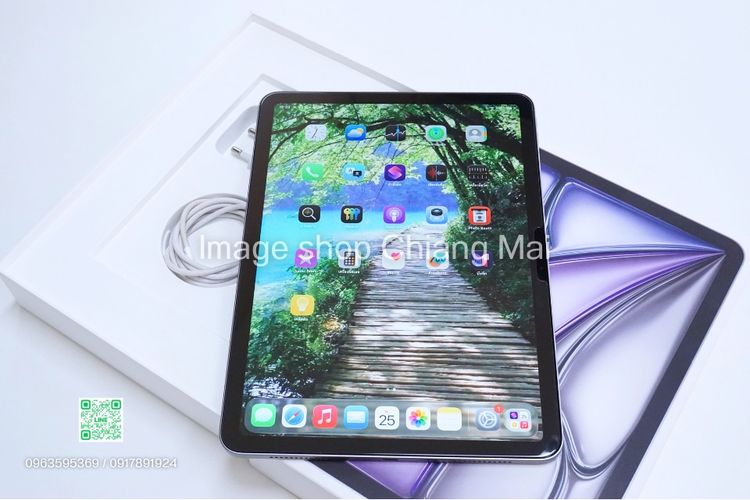 iPad Air 7 11 นิ้ว M3 Wi-Fi 128GB ครบกล่อง ประกันถึง 12 ตุลาคม 2569 Space Gray