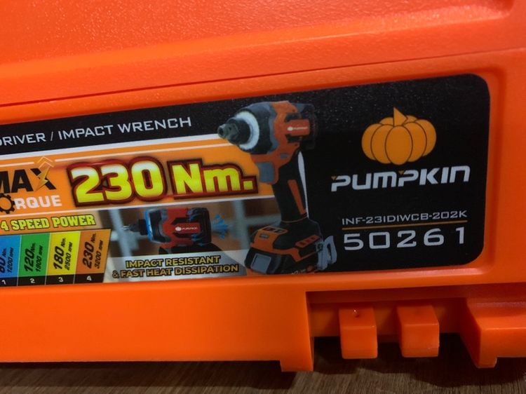 สว่านไขควงกระแทกไร้สาย Pumpkin Brushless รุ่น INF-23IDIWCB-202K รูปที่ 7