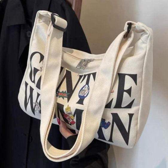 กระเป๋าผ้าแคนวาส gentle woman  รูปที่ 2