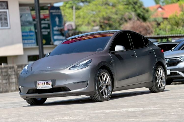 Tesla Model Y 2022 Long Range RWD Sedan ไฟฟ้า ไม่ติดแก๊ส เกียร์อัตโนมัติ เทา รูปที่ 3