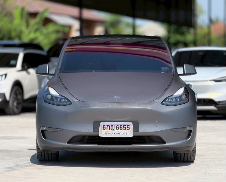 Tesla Model Y 2022 Long Range RWD Sedan ไฟฟ้า ไม่ติดแก๊ส เกียร์อัตโนมัติ เทา รูปที่ 2