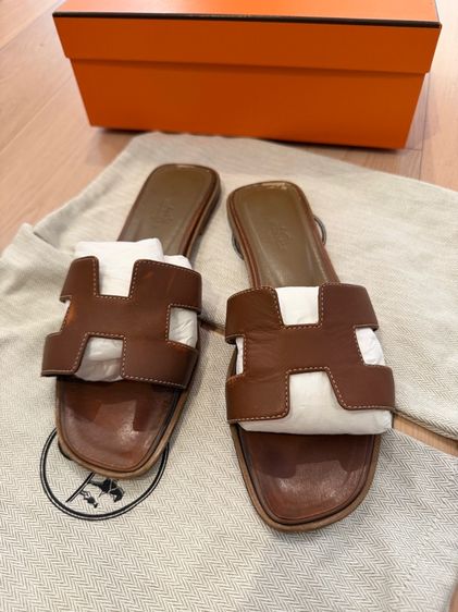 รองเท้าแตะ Hermes Size 38.5 สี Gold รูปที่ 2