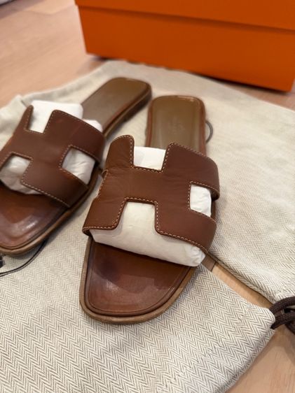 รองเท้าแตะ Hermes Size 38.5 สี Gold รูปที่ 7