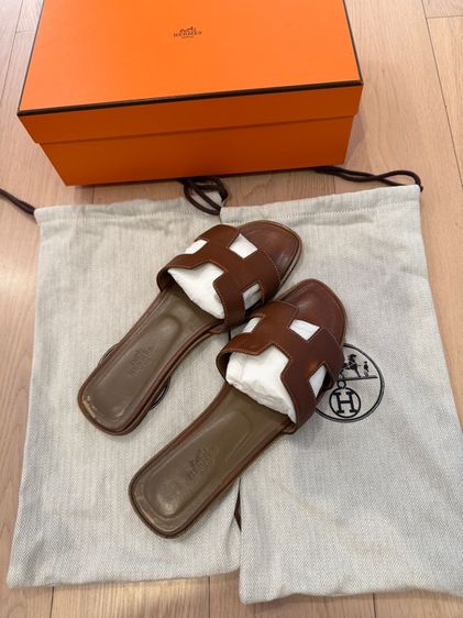 รองเท้าแตะ Hermes Size 38.5 สี Gold