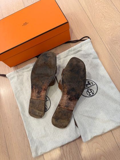 รองเท้าแตะ Hermes Size 38.5 สี Gold รูปที่ 6