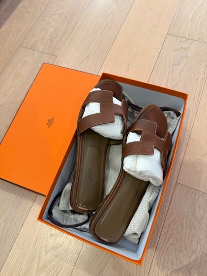 รองเท้าแตะ Hermes Size 38.5 สี Gold รูปที่ 5