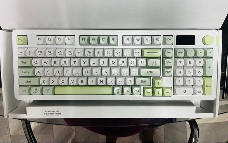 คีบอร์ดเกมมิ่ง L98 ปุ่มภาษาไทย บลูทูธสามโหมด หน้าจอเกม แป้นพิมพ์ RGB รูปที่ 7