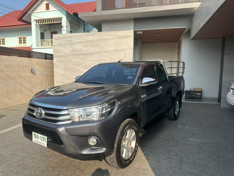 Toyota Hilux Revo 2016 2.4 E Prerunner Pickup ดีเซล ไม่ติดแก๊ส เกียร์ธรรมดา ดำ รูปที่ 2