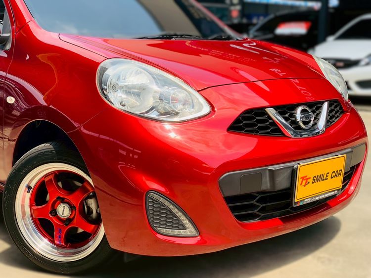Nissan March 2019 1.2 E Sedan เบนซิน ไม่ติดแก๊ส เกียร์อัตโนมัติ แดง รูปที่ 4