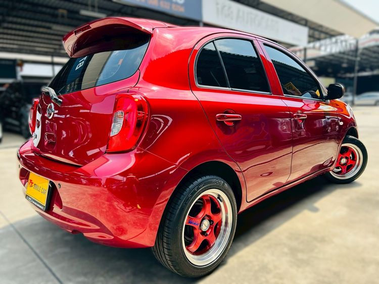 Nissan March 2019 1.2 E Sedan เบนซิน ไม่ติดแก๊ส เกียร์อัตโนมัติ แดง รูปที่ 3