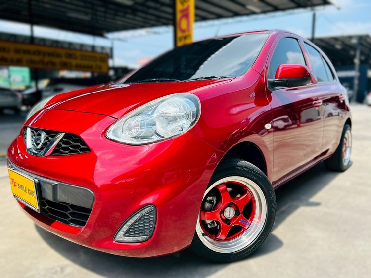 Nissan March 2019 1.2 E Sedan เบนซิน ไม่ติดแก๊ส เกียร์อัตโนมัติ แดง รูปที่ 2