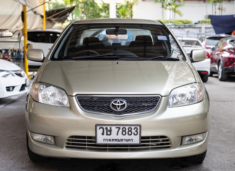 Toyota Vios 2003 1.5 S Sedan เบนซิน ไม่ติดแก๊ส เกียร์อัตโนมัติ น้ำตาล