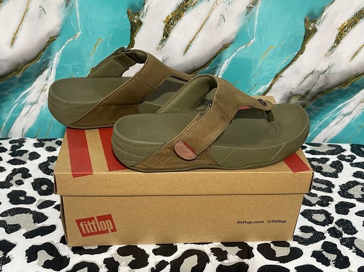 รองเท้า fitflop สีเขียว-น้ำตาล ของแท้ รูปที่ 6