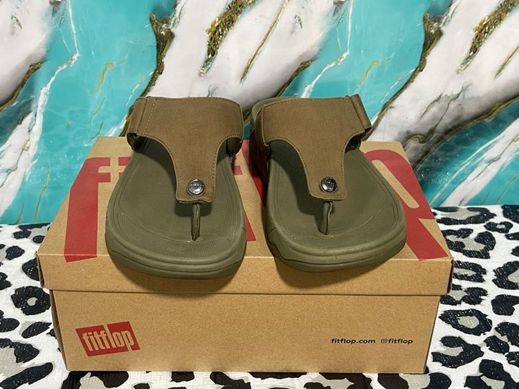 รองเท้า fitflop สีเขียว-น้ำตาล ของแท้