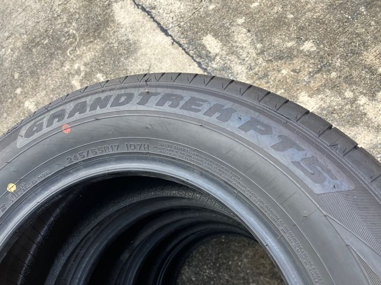 ยางขอบ17 DUNLOP 245 65 17 รุ่น GRANDTREK PT5 MADE IN JAPAN กลางปี24 ของใหม่ ยังไม่เคยลงพื้น ราคาชุดละ 7500  บาท รูปที่ 11