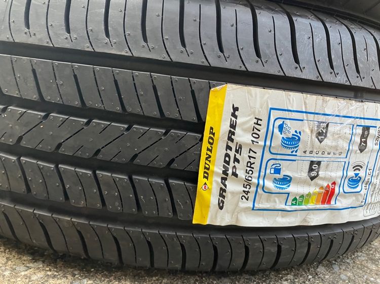 ยางขอบ17 DUNLOP 245 65 17 รุ่น GRANDTREK PT5 MADE IN JAPAN กลางปี24 ของใหม่ ยังไม่เคยลงพื้น ราคาชุดละ 7500  บาท รูปที่ 7