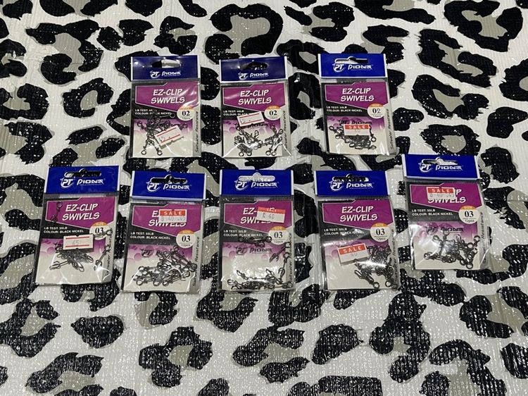 ขายกิ๊บห่วงปลดไว EZ-CLIP SWIVELS เบอร์ 2 กับ 3 รวมทั้งหมด 8 ซอง 