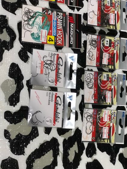 ตัวเบ็ด ตกกุ้ง มีหลายเบอร์ หลายยี่ห้อ รวมทั้งหมด 18 ซอง เหมา 350 บาท  รูปที่ 8