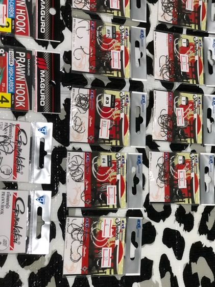 ตัวเบ็ด ตกกุ้ง มีหลายเบอร์ หลายยี่ห้อ รวมทั้งหมด 18 ซอง เหมา 350 บาท  รูปที่ 6