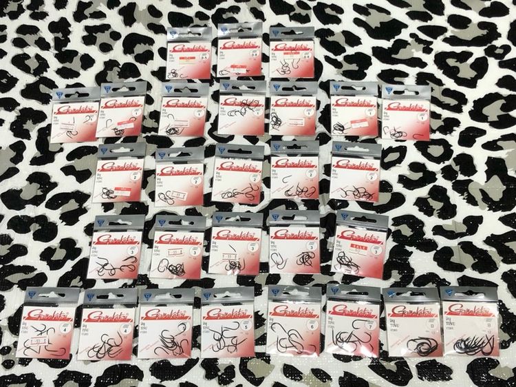 ตัวเบ็ด จินุ Gamakatsu มีหลายเบอร์ หลายขนาด รวมทั้งหมด 28 ซอง เหมา 999 บาท รูปที่ 2
